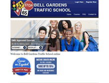 Tablet Screenshot of bellgardenstrafficschool.com